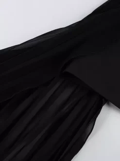 Strapless Summer Mini Dress With Asymmetric Pleated Drape For Women 2026