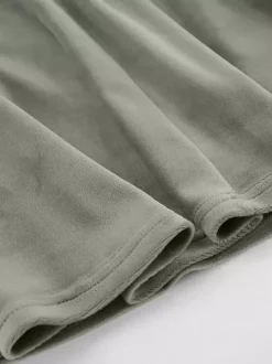 Stretch Faux Suede High Waist Bodycon Mermaid Maxi Skirt