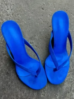 Suede Flip Flop Wedge Sandals Thong Women's Sandal Slippers
