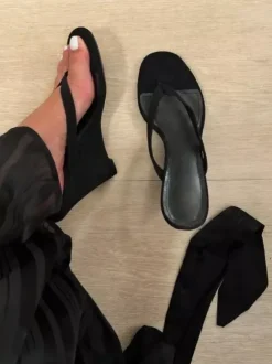 Suede Flip Flop Wedge Sandals Thong Women's Sandal Slippers