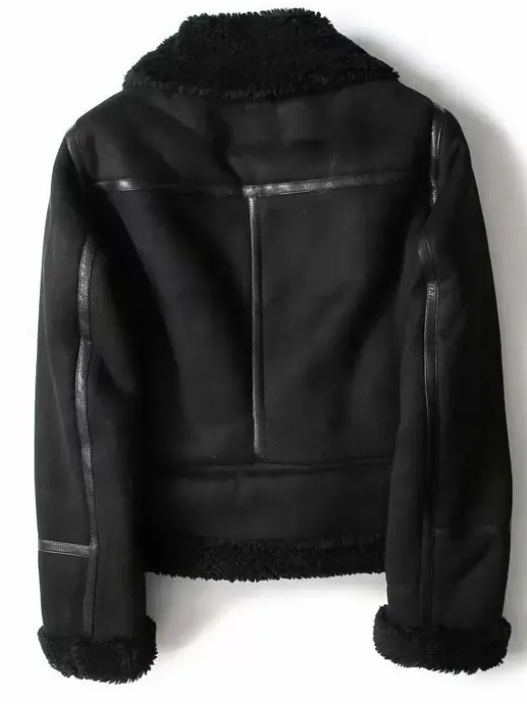 Suede Jacket Faux Shearling Winter Coat 2026 Outerwear For Women