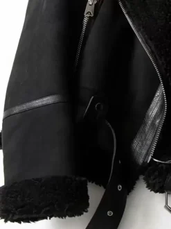 Suede Jacket Faux Shearling Winter Coat 2026 Outerwear For Women