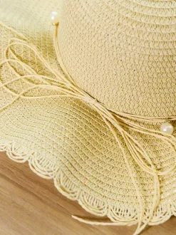 Summer Wave Wide Brim Straw Hat Sun Protection Beach Sun Hat For Women 2026