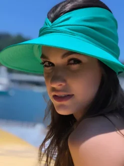 Sun Visor Hat Wide Brim Summer UPF 50+ UV Protection Elastic Hollow Cap For Women 2026
