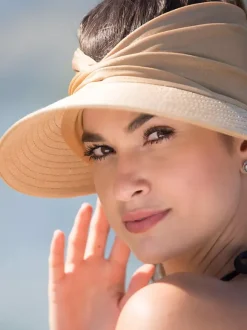 Sun Visor Hat Wide Brim Summer UPF 50+ UV Protection Elastic Hollow Cap For Women 2026