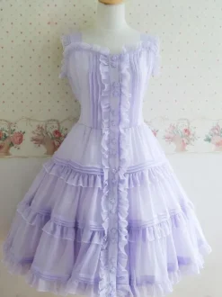 Sweet Buttons Polyester Lolita Dress