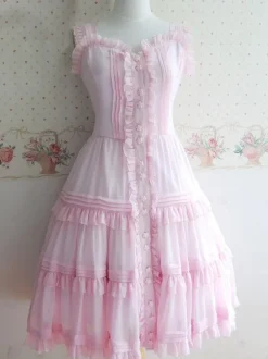 Sweet Buttons Polyester Lolita Dress