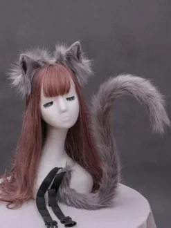 Sweet Lolita Accessories White Cats Ears Cats Tail Lolita Accessory Outfits