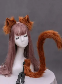 Sweet Lolita Accessories White Cats Ears Cats Tail Lolita Accessory Outfits