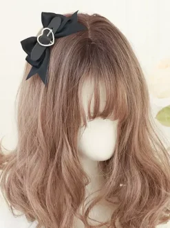 Sweet Lolita Accessories Black Chains Polyester Fiber Headwear Hearts Pattern Miscellaneous