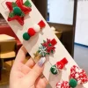 Sweet Lolita Accessories Red Bows Christmas Pattern Headwear Miscellaneous