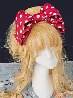 Sweet Lolita Accessories Infanta Red Bows Polyester Miscellaneous