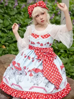 Sweet Lolita Accessories Infanta Red Bows Polyester Miscellaneous