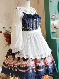Sweet Lolita Apron White Lace Cotton Lolita Clothing