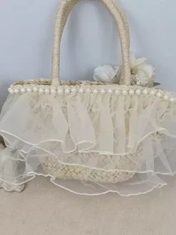 Sweet Lolita Bag Apricot Sequins Handbag Lolita Accessories