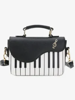 Sweet Lolita Bag Black Shoulder Bag Leather Lolita Accessories