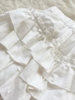 Sweet Lolita Bloomers Jacquard Loose White Lolita Shorts
