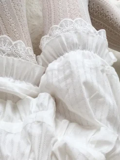 Sweet Lolita Bloomers White Jacquard Loose Lolita Shorts