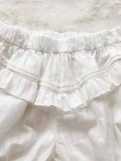 Sweet Lolita Bloomers White Jacquard Loose Lolita Shorts