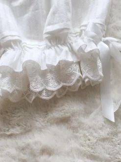 Sweet Lolita Bloomers White Jacquard Loose Lolita Shorts