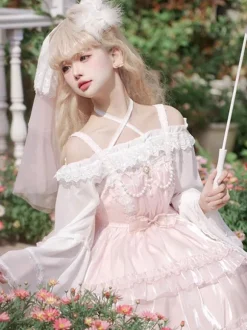 Sweet Lolita Blouses Black Long Sleeves Lolita Top Ruffles Lace Lolita Shirt