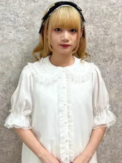 Sweet Lolita Blouses Purple Lolita Top Short Sleeves Ruffles Lace Lolita Shirt