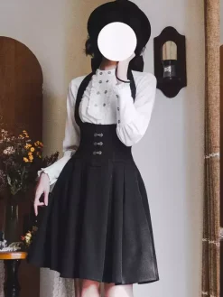 Sweet Lolita Blouses White Long Sleeves Lolita Top Ruffles Lolita Shirt