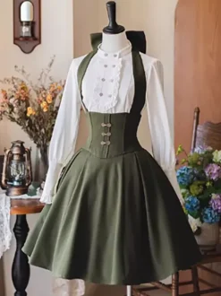 Sweet Lolita Blouses White Long Sleeves Lolita Top Ruffles Lolita Shirt