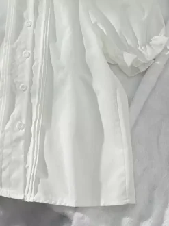 Sweet Lolita Blouses White Short Sleeves Ruffles Lolita Top Lolita Shirt