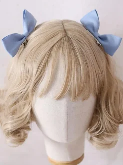 Sweet Lolita Bows Headdress Baby Blue Lolita Hair Accessories