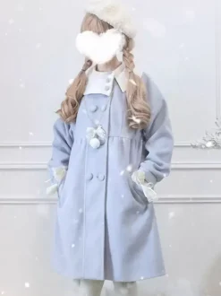 Sweet Lolita Coats Black Coat Overcoat Polyester Fall Lolita Outwears