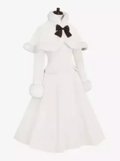 Sweet Lolita Coats Olive Butterfly Overcoat Cloak Synthetic Lolita Outwears