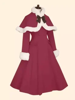Sweet Lolita Coats Olive Butterfly Overcoat Cloak Synthetic Lolita Outwears