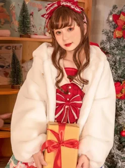 Sweet Lolita Coats White Coat Overcoat Polyester Spring Lolita Outwears