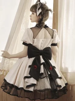 Sweet Lolita Dress Cotton Short Sleeves Jumper Sweet Lolita Dress
