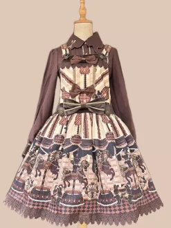 Sweet Lolita Dress Cotton Sleeveless Bows Sweet Jumper Lolita Dress