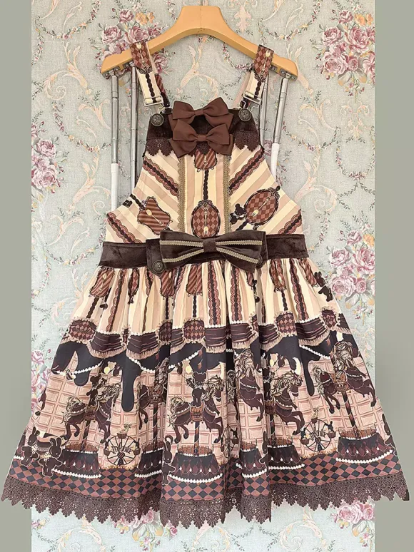 Sweet Lolita Dress Cotton Sleeveless Bows Sweet Jumper Lolita Dress