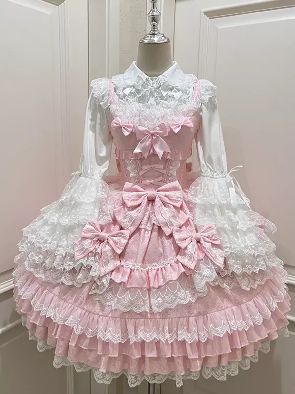 Sweet Lolita Dress JSK Multi-Layered Polyester Sleeveless Sweet Lolita Dress