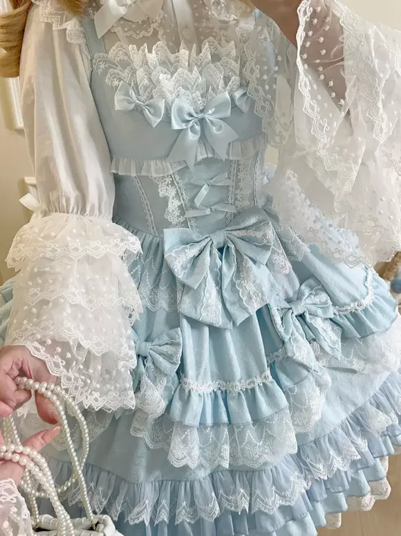 Sweet Lolita Dress JSK Multi-Layered Polyester Sleeveless Sweet Lolita Dress