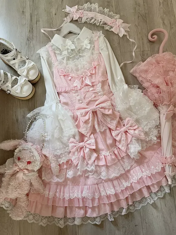 Sweet Lolita Dress JSK Multi-Layered Polyester Sleeveless Sweet Lolita Dress