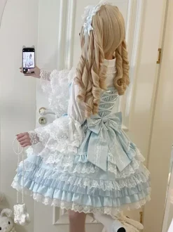 Sweet Lolita Dress JSK Multi-Layered Polyester Sleeveless Sweet Lolita Dress