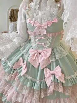 Sweet Lolita Dress JSK Multi-Layered Polyester Sleeveless Sweet Lolita Dress