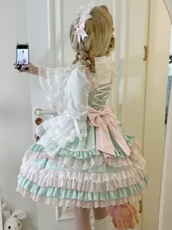 Sweet Lolita Dress JSK Multi-Layered Polyester Sleeveless Sweet Lolita Dress