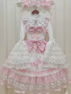 Sweet Lolita Dress Polyester Sleeveless Jumper Sweet Lolita Dress