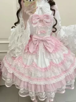Sweet Lolita Dress Polyester Sleeveless Jumper Sweet Lolita Dress