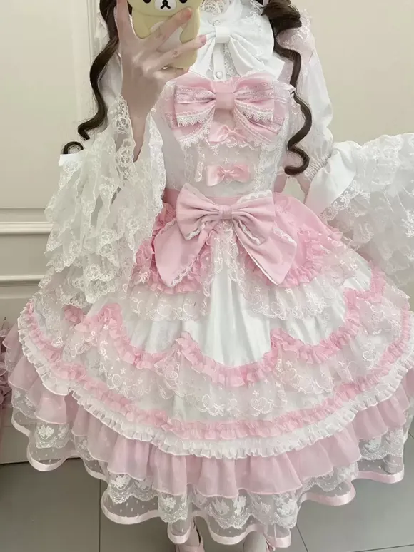 Sweet Lolita Dress Polyester Sleeveless Jumper Sweet Lolita Dress