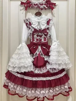 Sweet Lolita Dress Polyester Sleeveless Jumper Sweet Lolita Dress