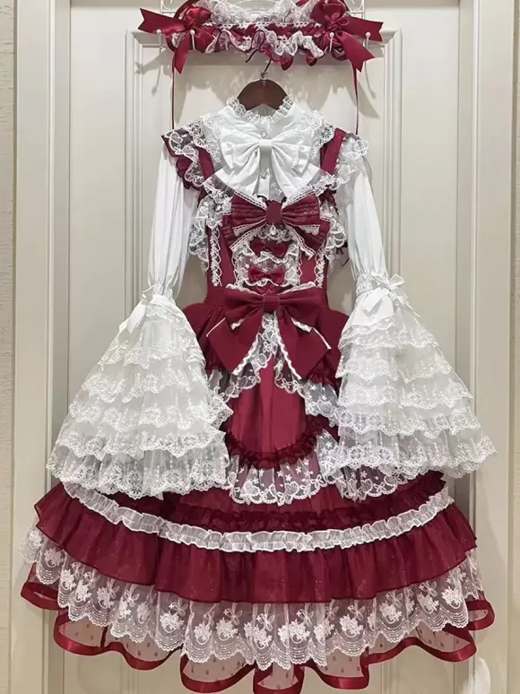 Sweet Lolita Dress Polyester Sleeveless Jumper Sweet Lolita Dress