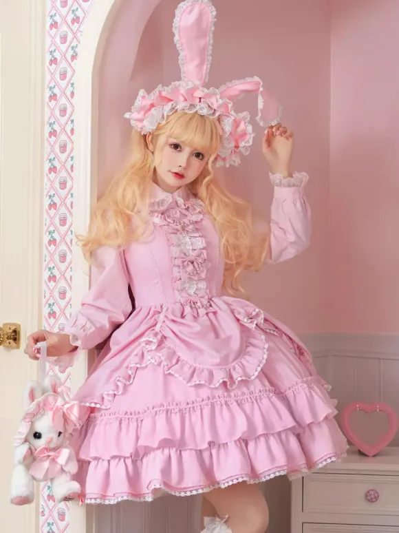 Sweet Lolita Dress Polyester Sleeveless Jumper Sweet Lolita Dress