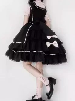 Sweet Lolita Dress Polyester Sleeveless Jumper Sweet Lolita Dress